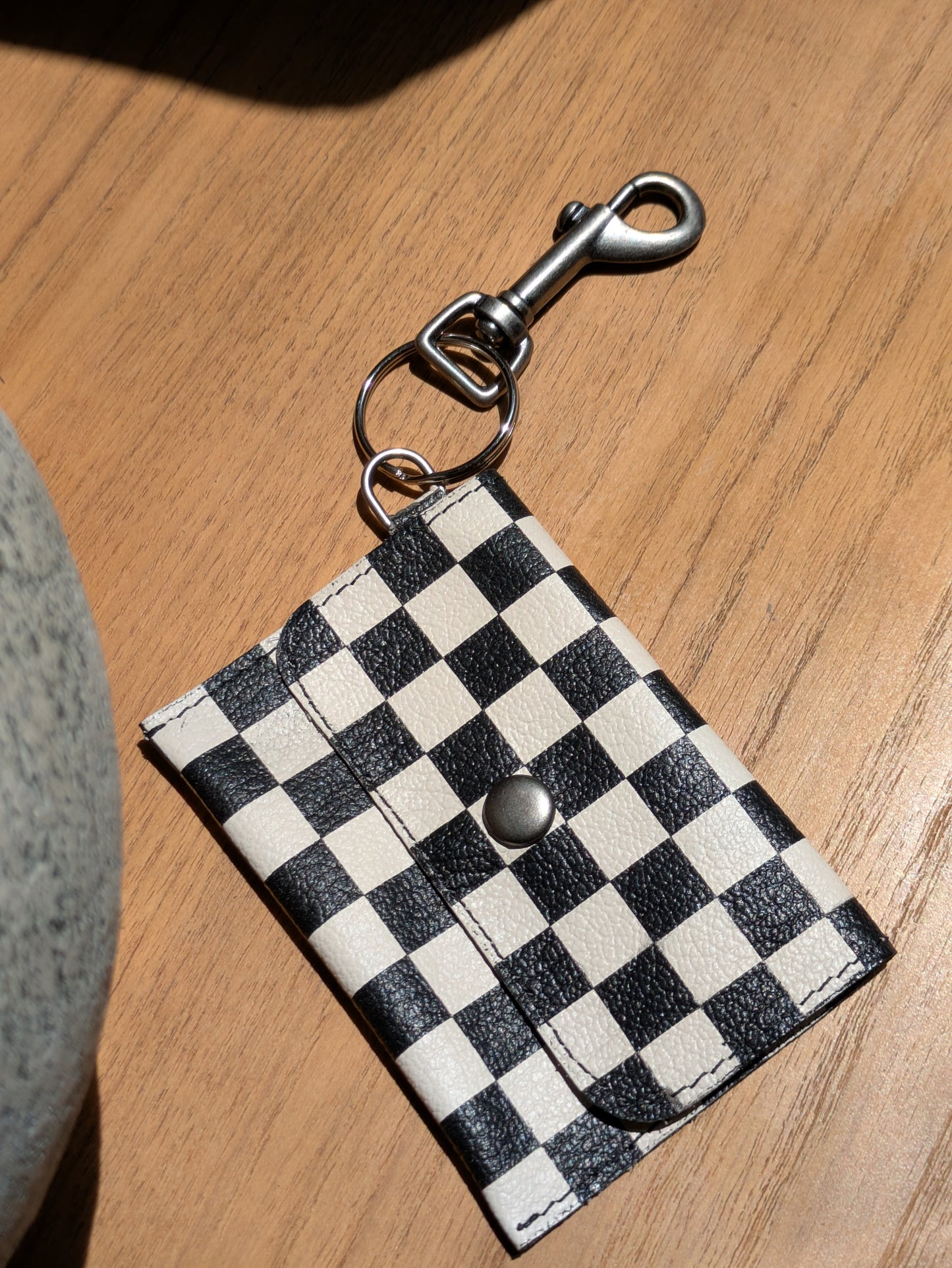 Kim White Keychain Wallet - Colors & Patterns