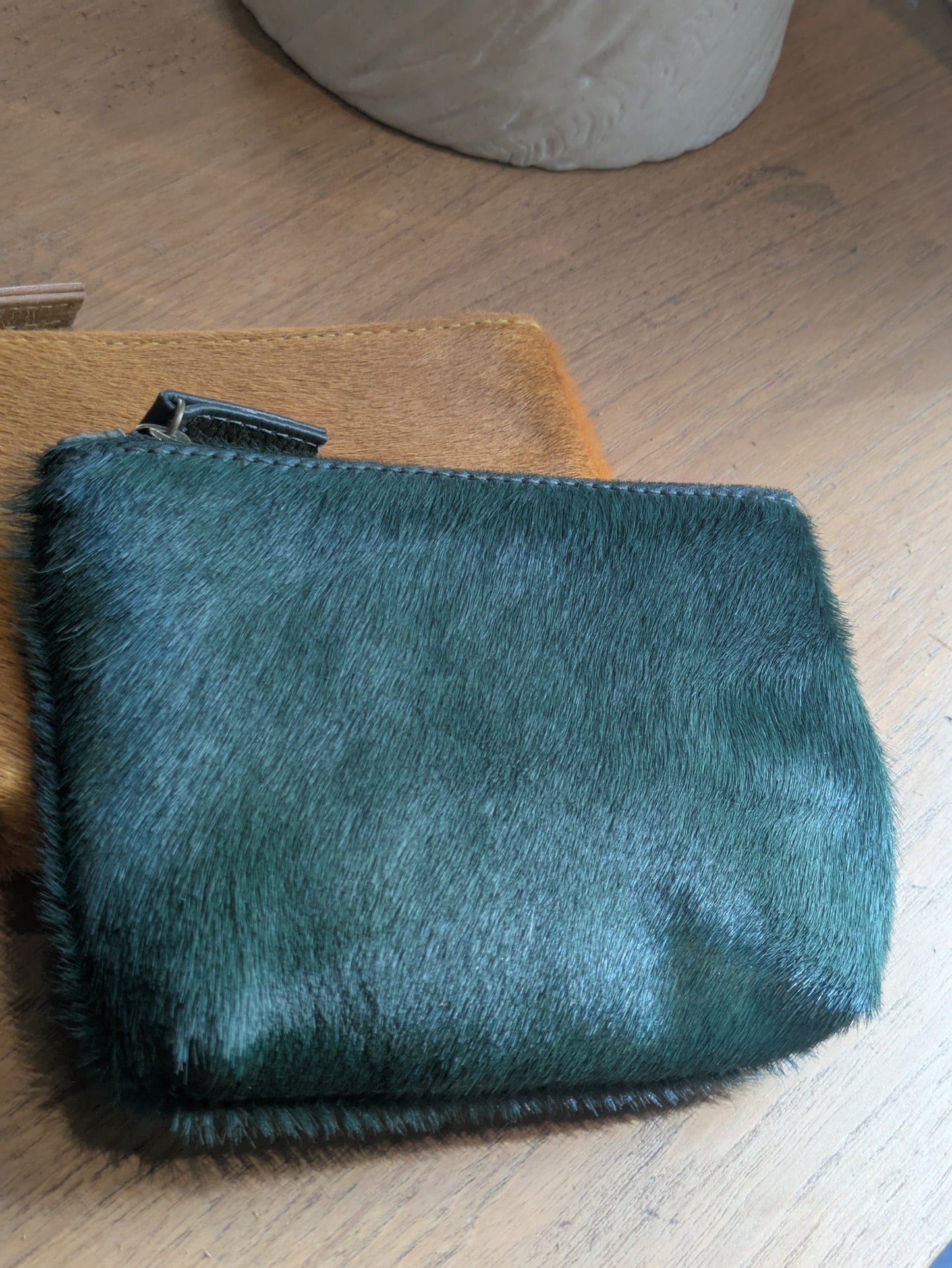 Kim White Small Cosmetic Bags - Solids