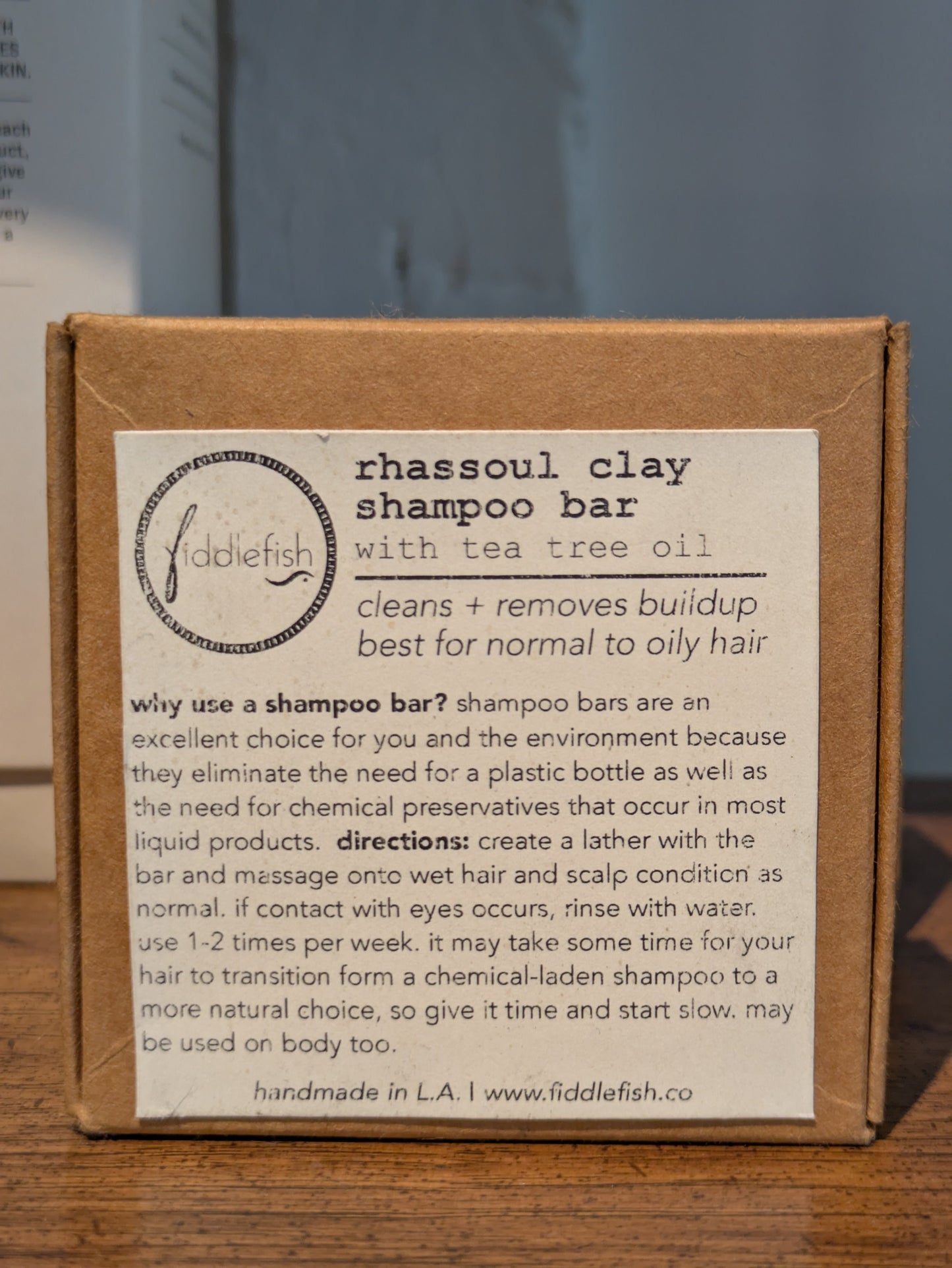 Fiddlefish Rhassoul Clay Shampoo Bar Soap