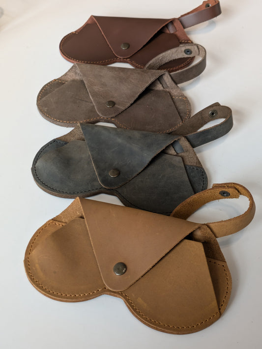 Leather Eye Glasses Case with Belt/Bag Loop